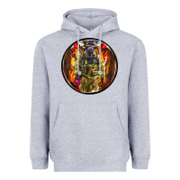 Heather Grey firefighter coasters Heavyweight Hoodie - AdoDesignShop