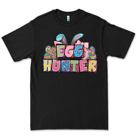Black Egg hunter plate letters Easter Day Premium Tee - HowdyJamesFarm