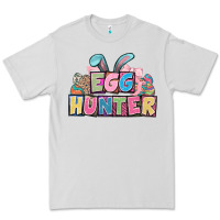 Dove Grey Egg hunter plate letters Easter Day Premium Tee - HowdyJamesFarm