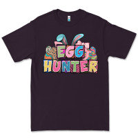 Plum Egg hunter plate letters Easter Day Premium Tee - HowdyJamesFarm