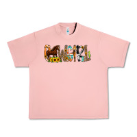 Salmon Cowgirl Horse Min Urban Heavy Tee - CowCowDesign