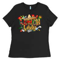 Black cinco de mayo lunch lady Ladies Tee - CowGirlArtShop