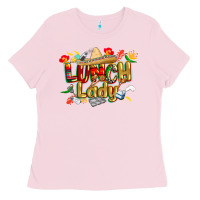 Bubblegum Pink cinco de mayo lunch lady Ladies Tee - CowGirlArtShop