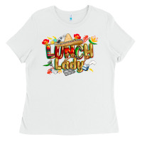 White cinco de mayo lunch lady Ladies Tee - CowGirlArtShop