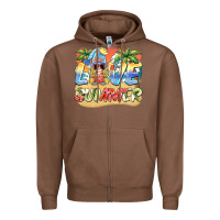 Love Summer Gnomes  Background Zipper Hoodie | Teevron