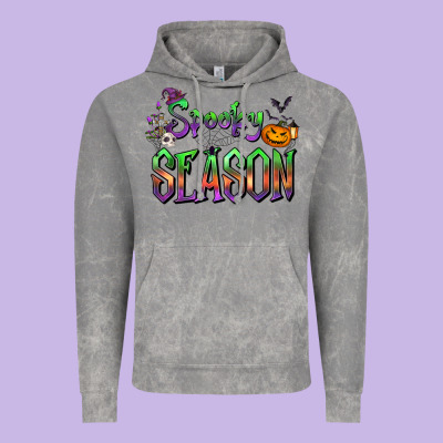 Halloween Spooky Season Vintage Hoodie Designed By Fadigitalartstudio