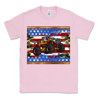 Bubblegum Pink monster truck american flag tumbler Classic Tee - Artiststas
