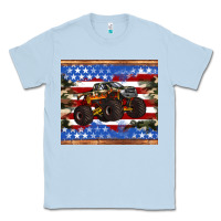 Dusty Blue monster truck american flag tumbler Classic Tee - Artiststas