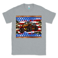 Heather Grey monster truck american flag tumbler Classic Tee - Artiststas