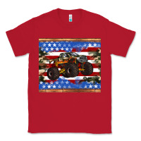 Red monster truck american flag tumbler Classic Tee - Artiststas