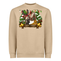 Mushroom christmas donkey candy house Heavyweight Sweatshirt - BarkalooDesign