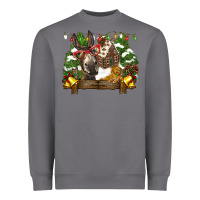 Storm christmas donkey candy house Heavyweight Sweatshirt - BarkalooDesign