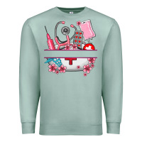 Seafoam custom name nurse hat and elements Premium Sweatshirt - AdoDesignShop