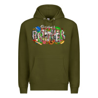 Army Green baseball brother Premium Hoodie - CowhideDigitalArt