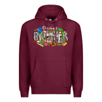 Burgundy baseball brother Premium Hoodie - CowhideDigitalArt