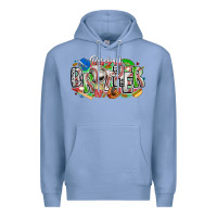 Colony Blue baseball brother Premium Hoodie - CowhideDigitalArt