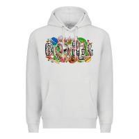 Dove Grey baseball brother Premium Hoodie - CowhideDigitalArt