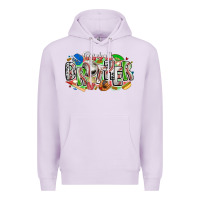 Lilac baseball brother Premium Hoodie - CowhideDigitalArt