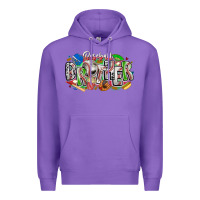 Purple baseball brother Premium Hoodie - CowhideDigitalArt
