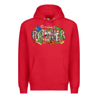 Red baseball brother Premium Hoodie - CowhideDigitalArt