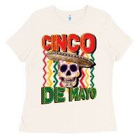 Bone cinco de mayo with skull Ladies Tee - CowGirlArtShop