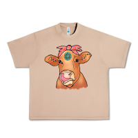 Burro Cow  Turquoise Urban Heavy Tee - CowCowDesign
