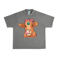 Tornado Cow  Turquoise Urban Heavy Tee - CowCowDesign