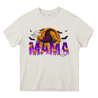 Cream Halloween Mama Heavy Core Tee - texasbilliewilder