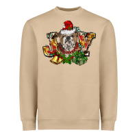 Mushroom Christmas joy english bulldog Heavyweight Sweatshirt - BarkalooDesign