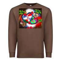 Chestnut dominican republic  leopard Premium Sweatshirt - AdoDesignShop
