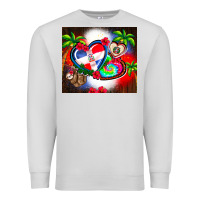 Dove Grey dominican republic  leopard Premium Sweatshirt - AdoDesignShop
