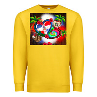 Lemon dominican republic  leopard Premium Sweatshirt - AdoDesignShop