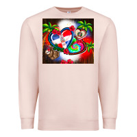 Pale Pink dominican republic  leopard Premium Sweatshirt - AdoDesignShop