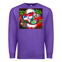 Purple dominican republic  leopard Premium Sweatshirt - AdoDesignShop