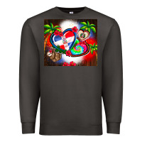 Smoke dominican republic  leopard Premium Sweatshirt - AdoDesignShop