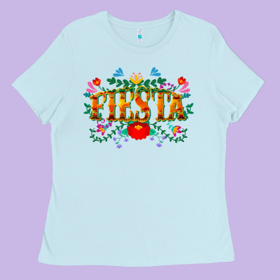 Fiesta Cinco De Mayo Ladies Tee Designed By Cowgirlartshop