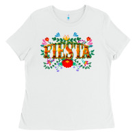 White fiesta cinco de mayo Ladies Tee - CowGirlArtShop
