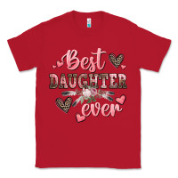 Red best daughter ever mother's day Classic Tee - CowGirlArtShop