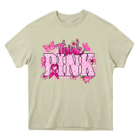 Mossy Think pink Heavy Core Tee - NancyCooperArtShop