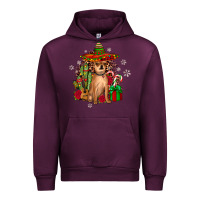 Mauve Wine Chihuahua Christmas Urban Hoodie - JahusDesignShop