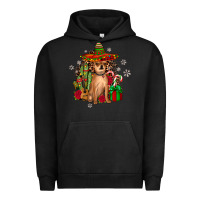 Pigment Black Chihuahua Christmas Urban Hoodie - JahusDesignShop
