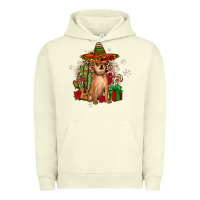 Pigment Pistachio Chihuahua Christmas Urban Hoodie - JahusDesignShop