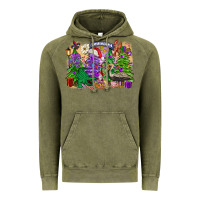 Vintage Olive Christmas Louisiana Mardi Gras trees Vintage Hoodie - FaDigitalArtStudio