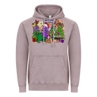 Vintage Zinc Christmas Louisiana Mardi Gras trees Vintage Hoodie - FaDigitalArtStudio