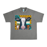 Tornado Cows Gemstone Sunflowers Tumbler Urban Heavy Tee - CowCowDesign