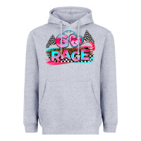 Heather Grey go race Heavyweight Hoodie - AdoDesignShop