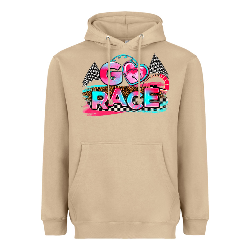 Go Race Heavyweight Hoodie by AdoDesignShop | Teevron