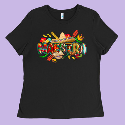 Cinco De Mayo Maestra Ladies Tee Designed By Cowgirlartshop