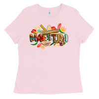 Bubblegum Pink cinco de mayo maestra Ladies Tee - CowGirlArtShop