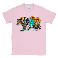 Bubblegum Pink baby bear mini sunflowers leopard cowhide mother's day Classic Tee - Jasminsmagicworld
